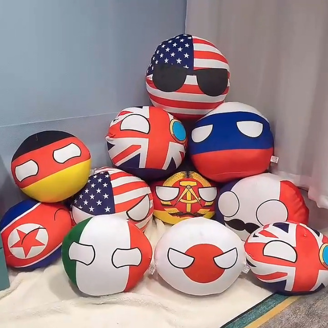 Amazon.com: Hgplvxj 11.8Inch Country Ball Plush Toy